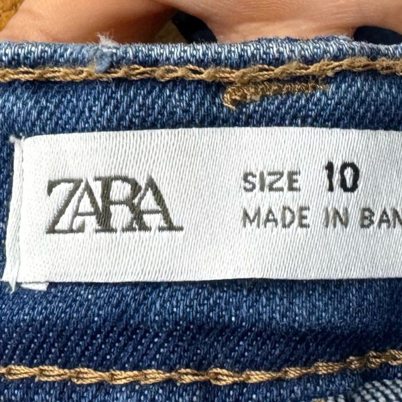 NWT Zara Kids Girls Ripped Skinny Jeans Raw Hem – Size 10 - Picture 8 of 14
